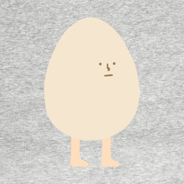 Egg with Legs | Cute | Weird | High Quality | Gift | Minimalist by WiseCat